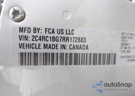 2024 Chrysler Pacifica Touring L from USA, damaged, VIN 2C4RC1BG7RR172883